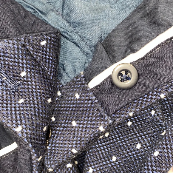 BANANA Republic navy Swiss dot size 2 long pants with pockets - Picture 9 of 9